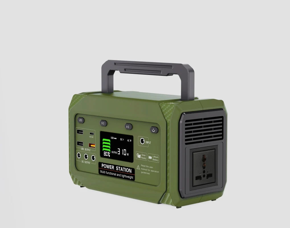 300W Portable Power Station with High quality lithium ion battery, 270Wh Solar Generator for Home & Outdoor Emergencies