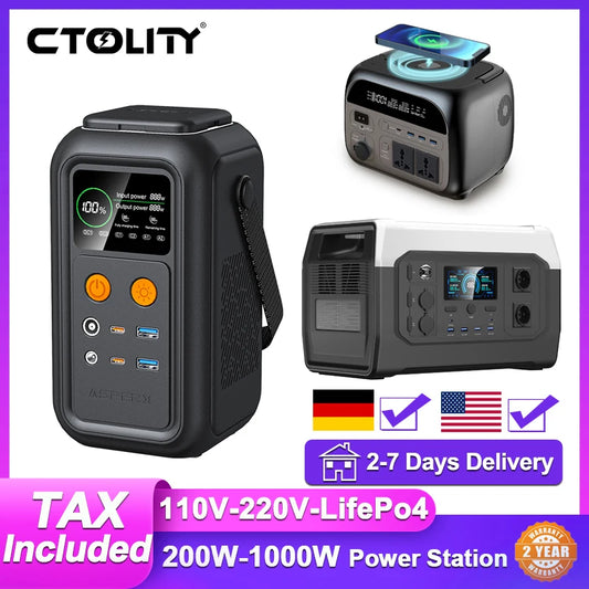 2400W 1800W 500W Portable Power Station Outdoor UPS Function Pure Sine Wave Lifepo4 Batteries 220V портативная эле