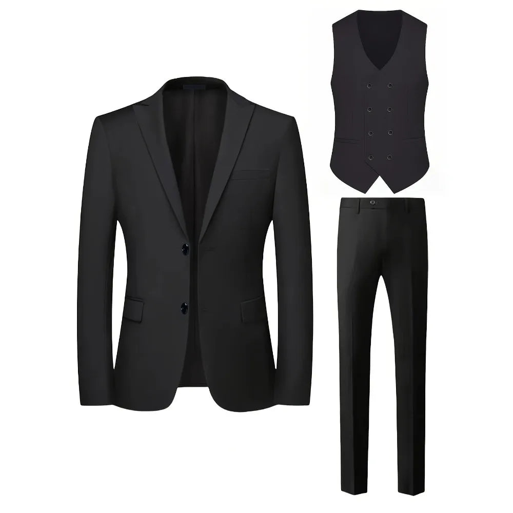 2026 Best Selling Formal Suit Single Breasted Business Outfit Four Seasons mens suits 3 piece