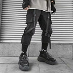 Mens Techwear Sweatpants Y2K Streetwear Jogging Pants Men Hip Hop Street Dance Casual Trousers Vintage Cargo Pant Pantalon Homme