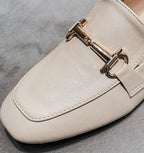 Women's Summer Footwear Square Toe Shoes for Woman 2025 Low Heel Elegant Office Loafers Black Luxury Brand Slip on High Quality