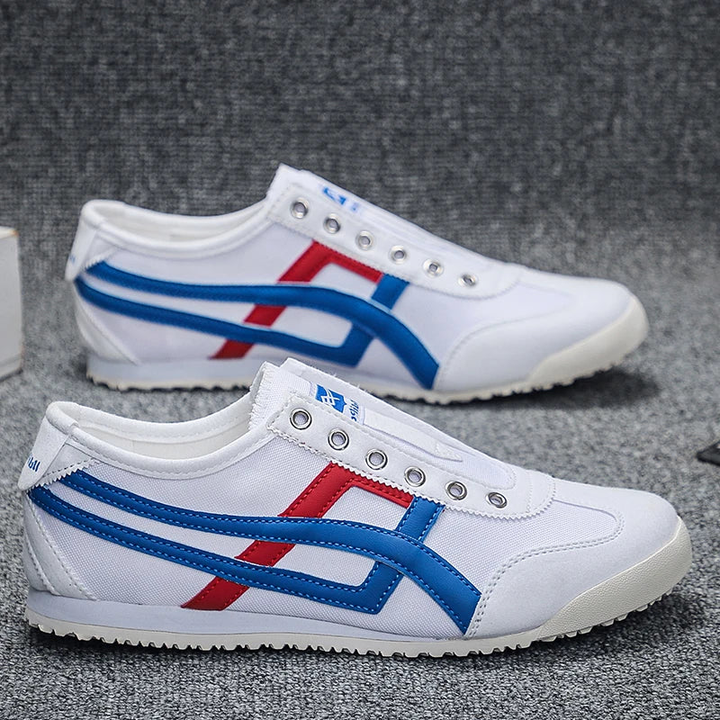 Design Canvas Mesh Shoes Men Casual Sneakers Flat Sports Shoes Walking Running Ligthweight Anti-skid Breathable Sale Promotion