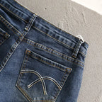 Low Waist Y2k Shorts Denim Slim Stretch Hip Sexy Super Short 2026 Summer Micro Mini Curled Booty Shorts
