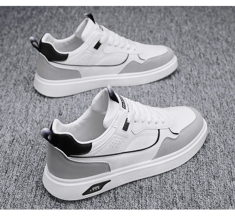 Shoes For Man Casual Sneaker Mens Leather Comfortable Walking  Daily Wear Breathable Light Long Lasting Versatile