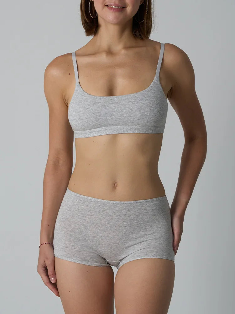 Cotton Bralette Seamless Breathable Underwears Lingerie Sets for Women's Fitness Sports Bras Panties Ladies No Bra Pad Intimate