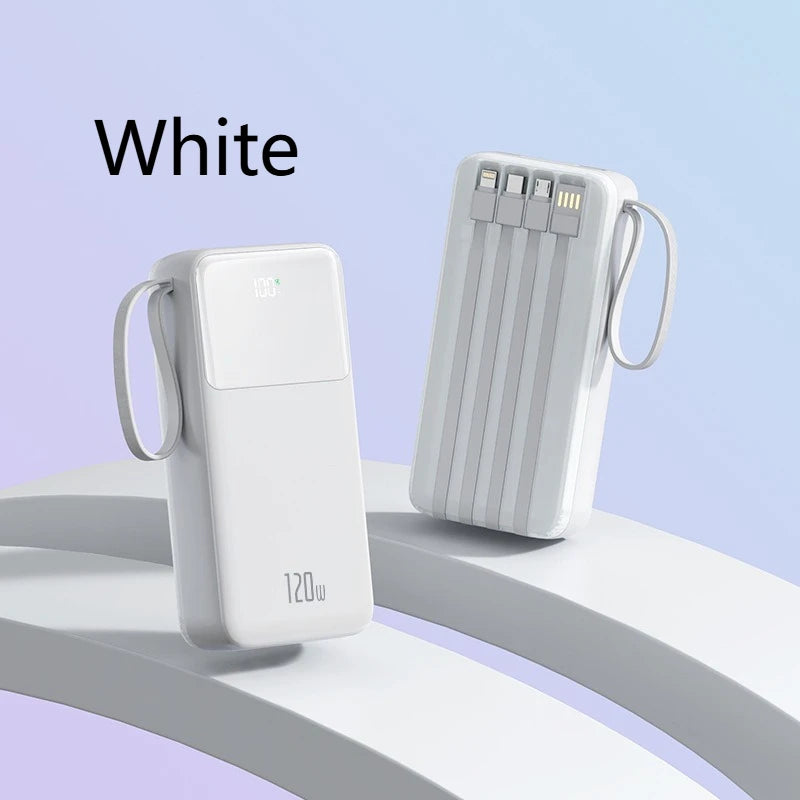 3C Certified 30000mAh 40000mAh 50000mAh 22.5W Power Bank with Digital Display USB-C Cable Portable Fast Charger Spare Powerbank