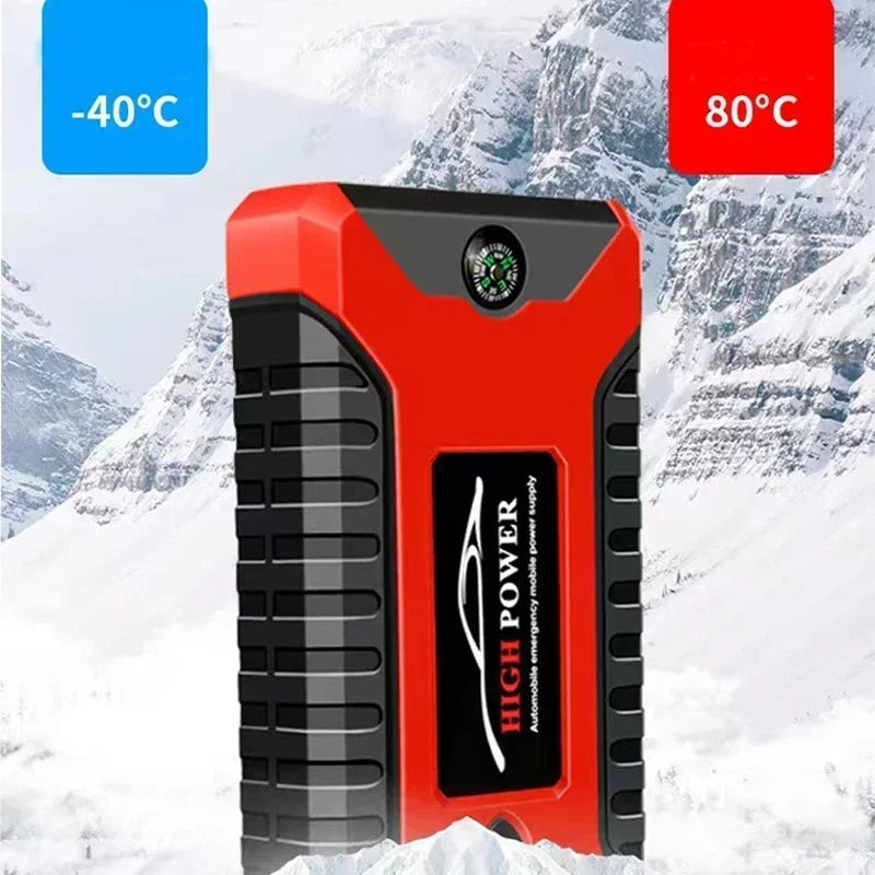 EAFC 12V Portable Car Jump Starter Power Bank with Battery Booster Charger Auto Emergency Start-up Lighting - Vehicle Starting D