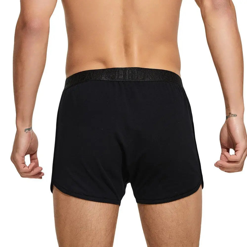 SEOBEAN Cotton Men's Boxer Shorts Loungewear Underwear Loose Fit Underpants Sleepwear Shorts Boxers for Men