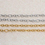 1Meter/Pack 304 Stainless Steel Knot Gold Steel Color Handmade Chains for DIY Necklace Bracelets Jewelry Making Accessories