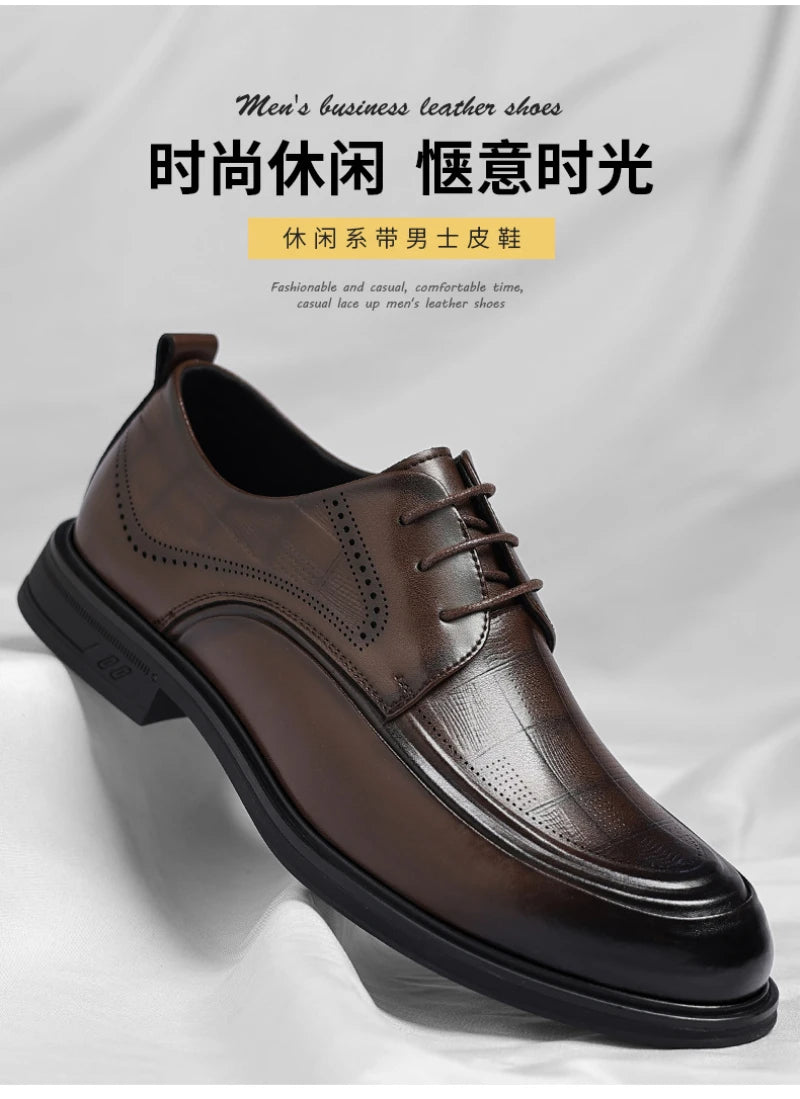 Business Formal British Style Casual Commuting Style Commuting Shoes Wedding Groom Shoes Leather Shoes Men's Four Seasons