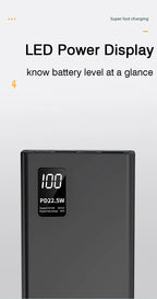 20000mAh Power Bank USB C 22.5W Fast Charging Portable Large Capacity Powerbank For Xiaomi iPhone Samsung External Spare Battery