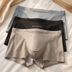 1/3PCS Luxury Satin-like Ice Silk Men Underwear Cool Breathable Double-side Mesh Men's Panties High Elastic Seamless Lingeries