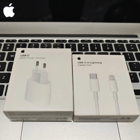 20W USB-C Power Adapter Original Fast Charger for iPhone 17/16/15 Mini pro Max Type C with Apple Cable Compatible with iPhone 14