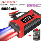 EAFC 12V Portable Car Jump Starter Power Bank with Battery Booster Charger Auto Emergency Start-up Lighting - Vehicle Starting D