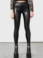 Women Stretch PU Leather Pants High Waist Bodycon Seameless Leggings Custom Wet Look PVC Slim Pencil Pants Trousers Clubwear New