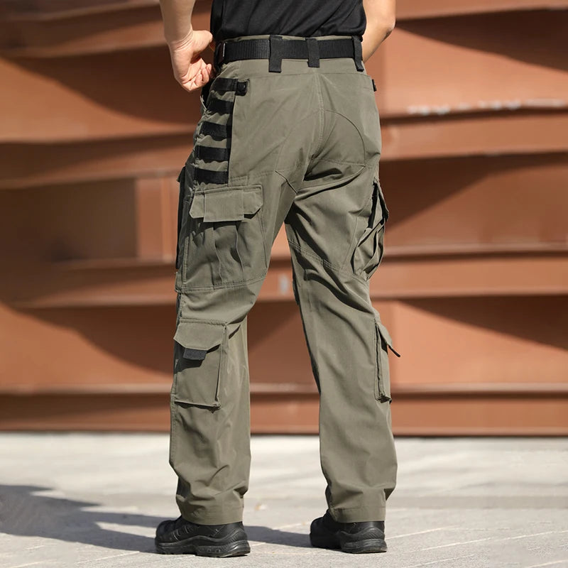 New Multi-pocket Cargo Pants Men Waterproof Work Tactical Trousers Spring Autumn Wear-Resistant Outdoor Hunting Training Pant