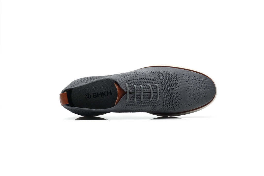 BHKH Male Sneakers Summer Knitted Mesh Casual Shoes Lightweight Casual Shoes Breathable Walking Footwear Shoes For Men