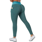 High Waist Yoga Pants with Pockets for Women Plus Size Tummy Control Gym Running Workout Butt Lifting Compression Leggings