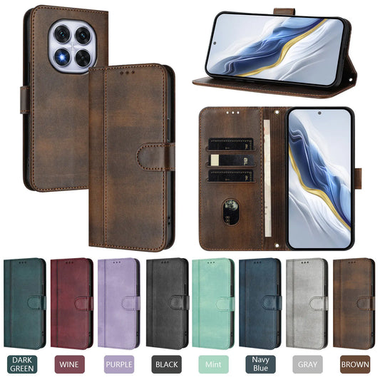 Leather Magnetic Flip Wallet Case For Redmi Note 15 Pro Plus 15 Pro 15 14 Pro Plus 14 Pro 14s 14 Phone Book Case Cover