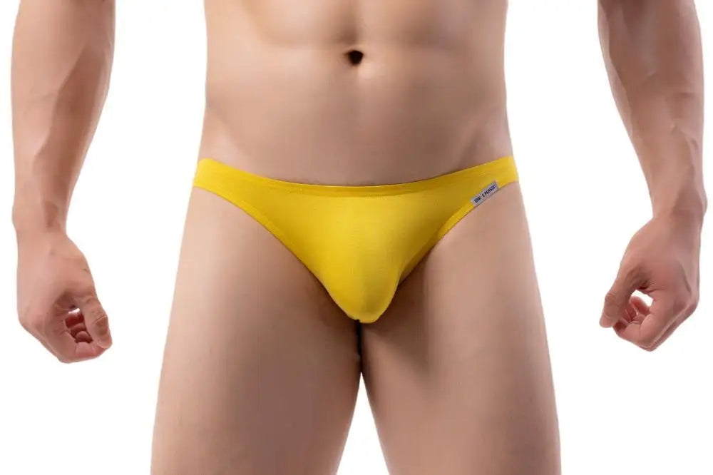 BRAVE PERSON Men's Modal Briefs Sexy Underwear Low-rise Solid Underpants 12 Colors Briefs for Man