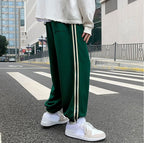 Trousers Hip-hop Wide Leg Sweatpants For Men Summer Stylish Training Cotton Loose Elastic Y2k Casual Baggy Male Sweat Pants L
