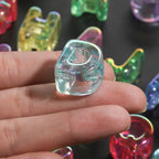 5pcs/lot Multicolour Random Letter Beads Acrylic Transparent Alphabet Bead For Jewelry Making DIY Necklace Keychain Accessories