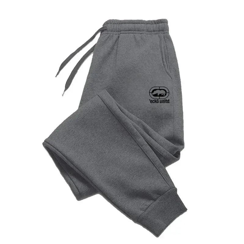 2025 Men's Printed Jogging Pants Casual Sports Running Fitness Training Elastic Waistband Breathable Lightweight Activewear