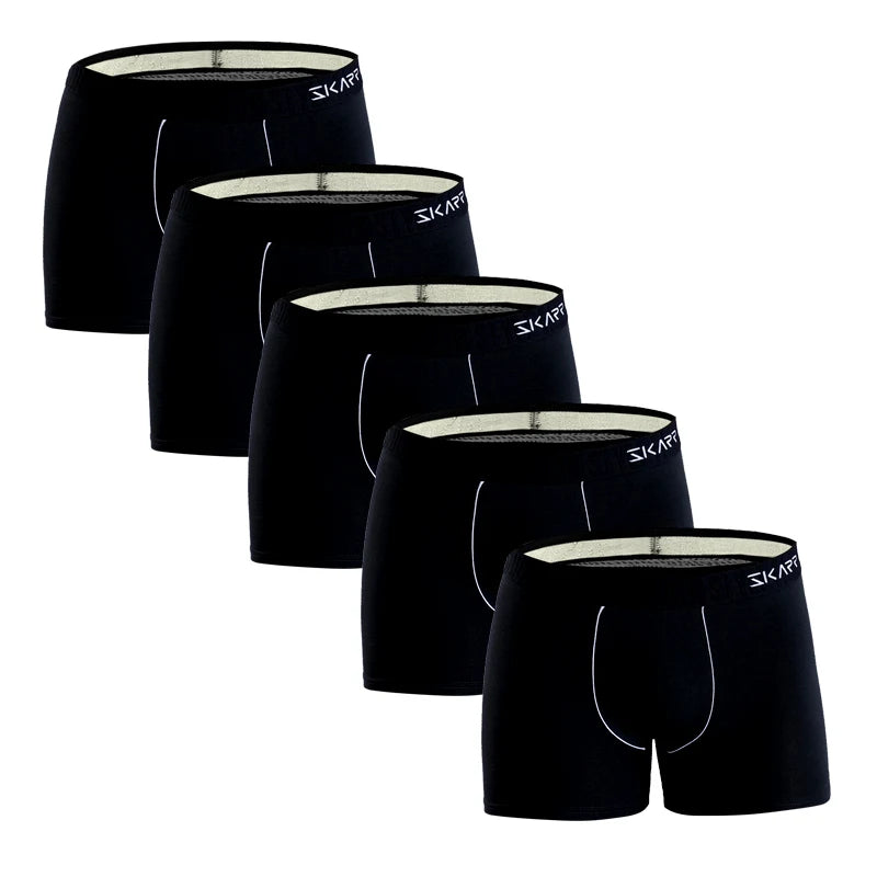 5pcs Cotton Boxer Shorts Men Panties Custom Men's Underpants Sexy Mens Boxers Underwear for Man Print Homme Boxershorts Calecon