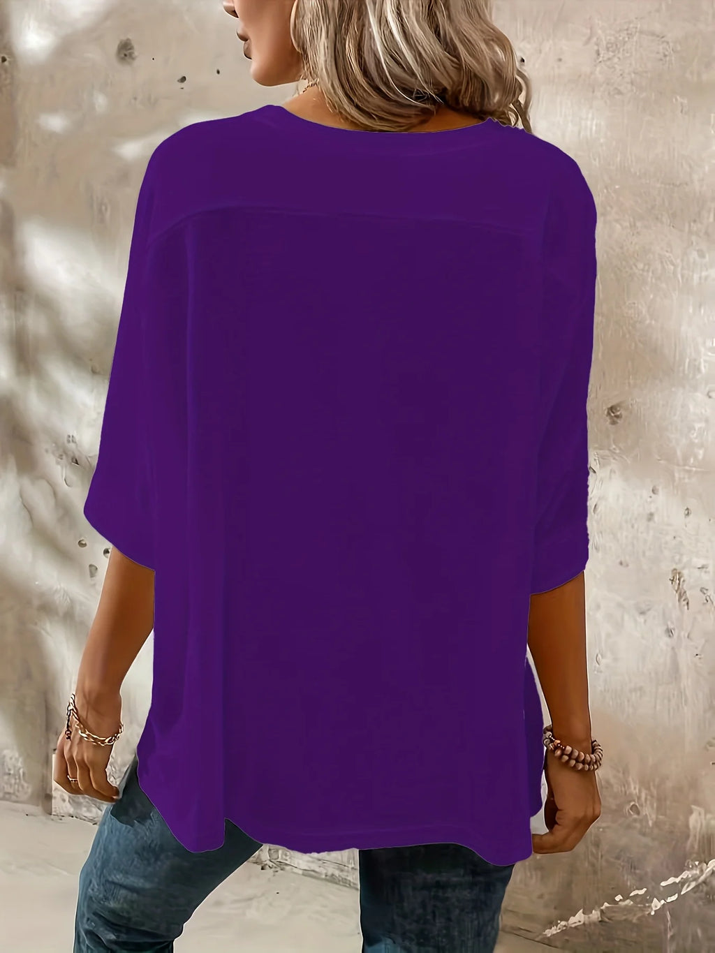 Plus Size Women's Oversized Casual T-Shirt Loose Fit Comfortable Everyday Top