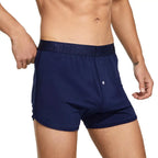 SEOBEAN Cotton Men's Boxer Shorts Loungewear Underwear Loose Fit Underpants Sleepwear Shorts Boxers for Men