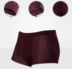 4PcsLot Men's Ice Silk Pantie Underpant Shorts Breathable Underwear Men's Panties Antibacterial Ultrathin Shorts Plus Size L-5XL