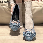 Polka Dot Mary Jane Shoes Women Sweet Ruffle Internal Elevation Shoes Ladies Soft Sole Slip On Daily Comfort Dress Footwear