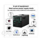 220V Portable Power Station Large Capacity Solar Generator For Outdoor Camping Travel Home And Emergency Backup Use Lifepo4