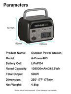 2400W 1800W 500W Portable Power Station Outdoor UPS Function Pure Sine Wave Lifepo4 Batteries 220V портативная эле