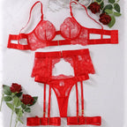 Tornova 2-piece Sexy Lingerie Set G-string Transparent Underwear Lolita Romantic Lingeries Set Sexy Bra Panties Sets Lingerie