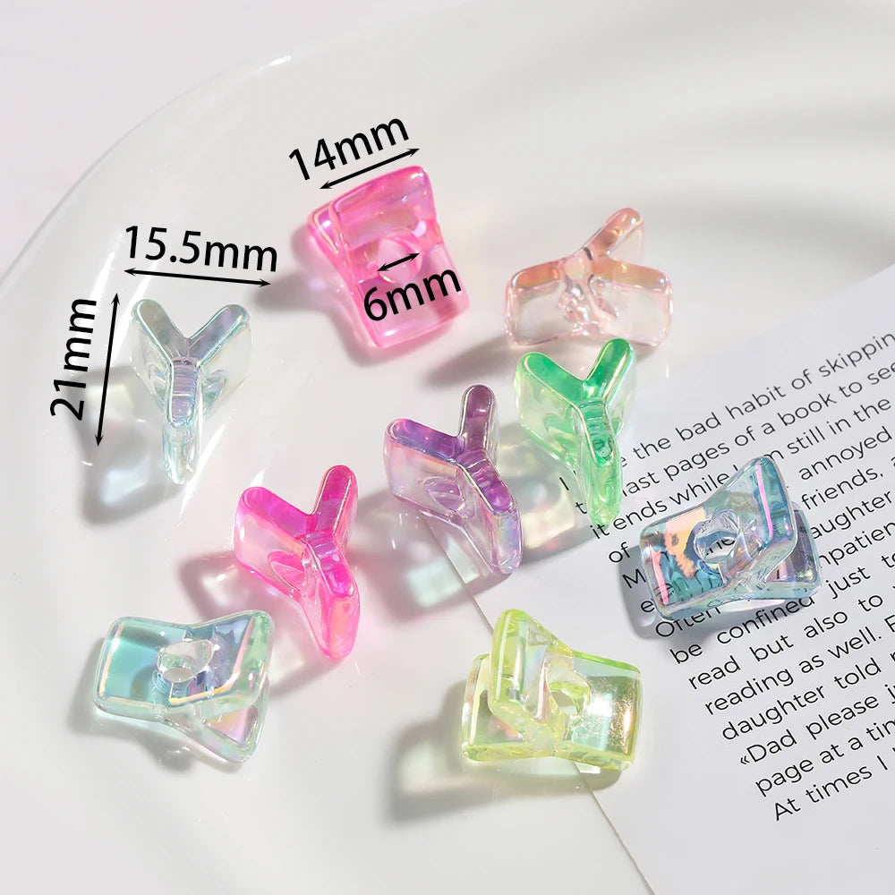 5pcs/lot Multicolour Random Letter Beads Acrylic Transparent Alphabet Bead For Jewelry Making DIY Necklace Keychain Accessories