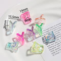 5pcs/lot Multicolour Random Letter Beads Acrylic Transparent Alphabet Bead For Jewelry Making DIY Necklace Keychain Accessories