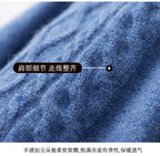 Fall/Winter 100% Wool Men's Turtleneck Thicken Sweater Jacquard Solid Cashmere Knitted Bottom Shirt