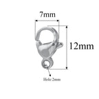 20pcs Stainless Steel Lobster Clasps For Bracelet Necklace,Lobster Clasps With Jump Rings Connectors Clasp DIY Jewelry Findings