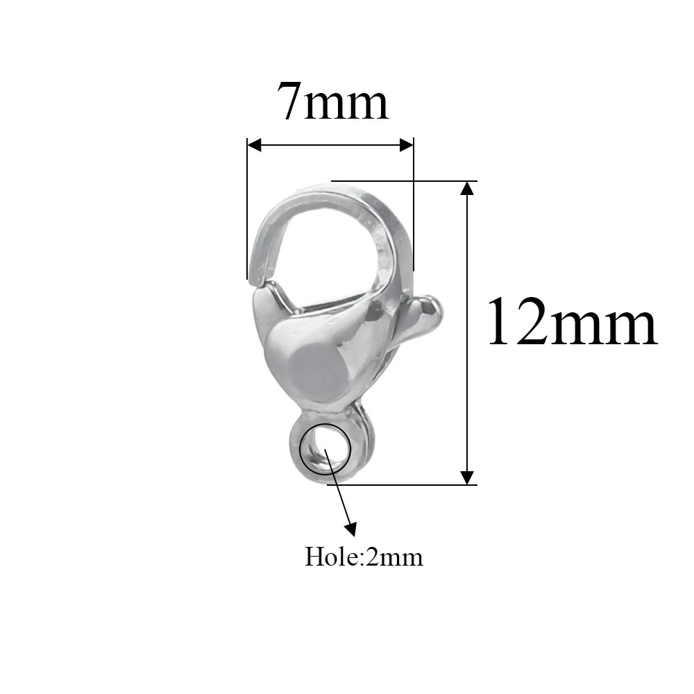 20pcs Stainless Steel Lobster Clasps For Bracelet Necklace,Lobster Clasps With Jump Rings Connectors Clasp DIY Jewelry Findings