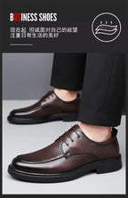 2026 Summer Hollow Out Breathable Deodorant Genuine Leather Business Dress Shoes British Style High-end Formal Shoes Hot Sale