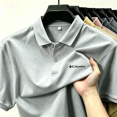 Summer men's  luxury short sleeved Print polo shirt with exquisite casual and comfortable T-shirt design
