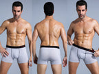 3pcs White Cotton Underwear For Man Boxers Soft Sexy Men's Panties Letter Elastic Band Boxer Short Men Underpants Print Trunks
