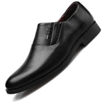 Mens Black Genuine Leather Perforated Metal Decor Lace Up Formal Business Office Breathable Summer Shoes Hollow Stylish Simple