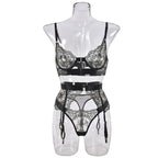 Tornova 2-piece Sexy Lingerie Set G-string Transparent Underwear Lolita Romantic Lingeries Set Sexy Bra Panties Sets Lingerie