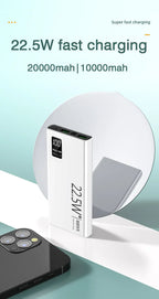 20000mAh Power Bank USB C 22.5W Fast Charging Portable Large Capacity Powerbank For Xiaomi iPhone Samsung External Spare Battery