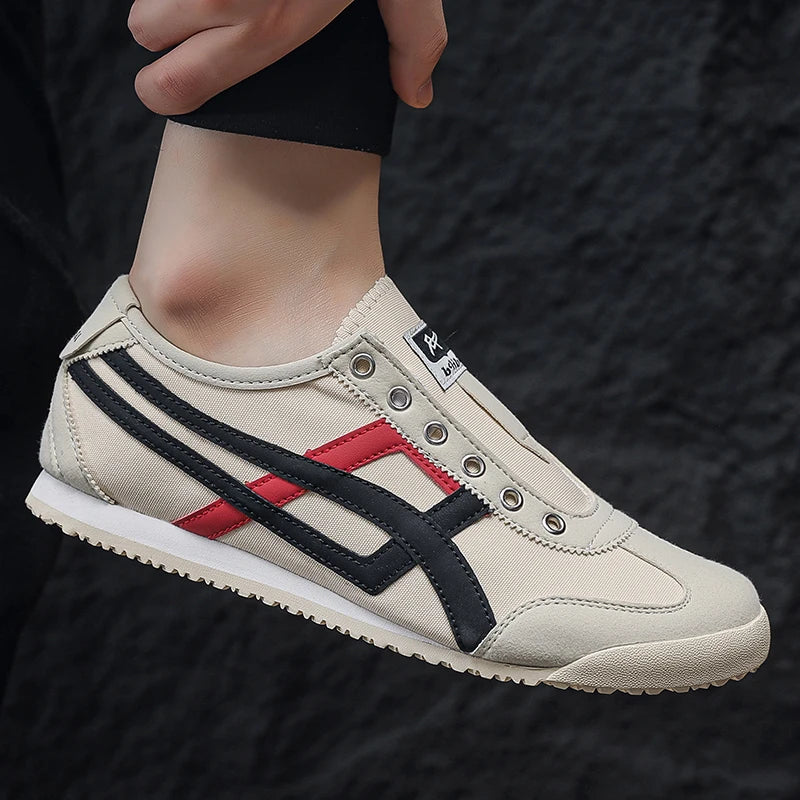 Design Canvas Mesh Shoes Men Casual Sneakers Flat Sports Shoes Walking Running Ligthweight Anti-skid Breathable Sale Promotion