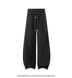 Men's Mesh Jogger Pants Wide Leg Drawstring Elastic Waist Baggy Curved Sweatpants Athletic  Relaxed Fit Casual Lantern Pants