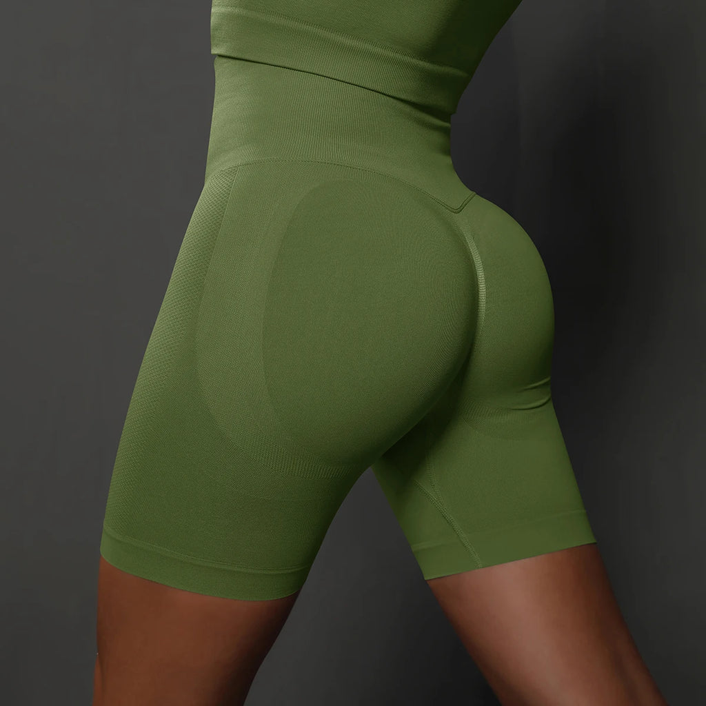 Seamless Shorts for Women Yoga Shorts Push Up Booty Workout Gym Shorts Fitness High Waist Sports Short Women Clothing