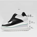 Men Genuine Leather Height Increasing Elevator Shoes Men non-slip BreathableElevator shoes Man Sneakers Comfortable Casual Shoes